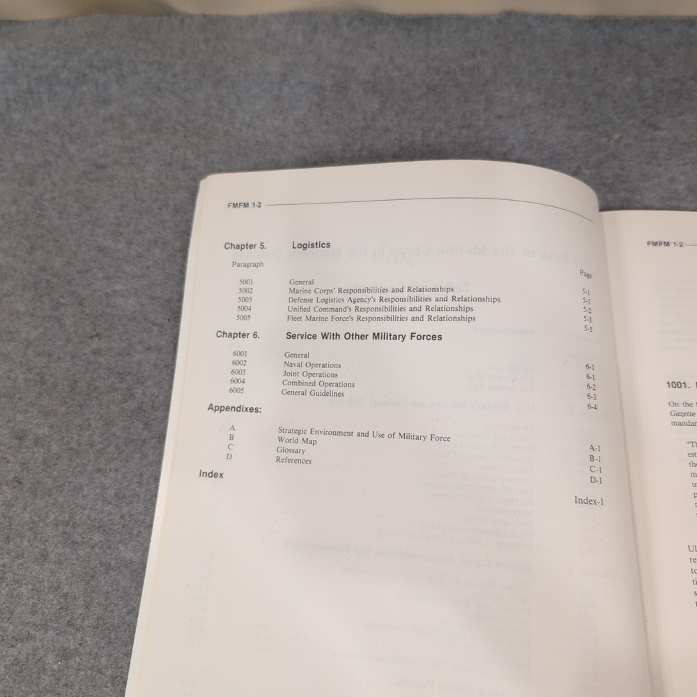US Marine Corps FMFM 1-2 Role of the Marine Corps in National Defense 1991 Manua - Picture 4 of 4